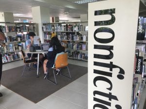 teaching overseas stories Search Associates ANZ students working in the school library