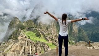 teaching overseas stories Search Associates ANZ teacher who is overlooking the historical Machu Picchu in Peru