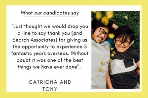 how can we keep teachers in the classroom Search Associates ANZ a candidate testimonial from a couple who went through Search Associates 
