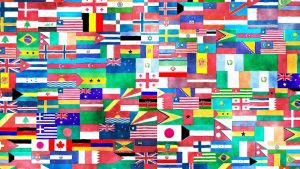 International school flags of the world